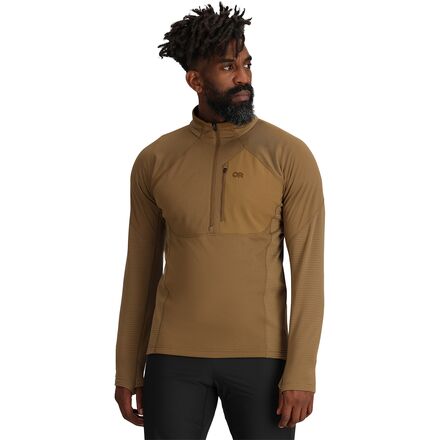(取寄) アウトドア リサーチ メンズ デビエーター フリース 1/2-ジップ ジャケット - メンズ Outdoor Research men Deviator Fleece 1/2-Zip Jacket - Men's Coyote