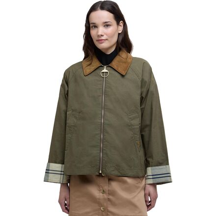 (取寄) バブアー レディース カトリン シャワープルーフ ジャケット - ウィメンズ Barbour women Catlin Showerproof Jacket - Women's Dusky Green/Ancient Tartan