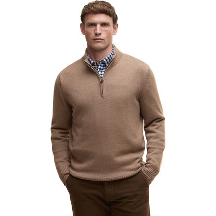 樂天商城 - (取寄) バブアー メンズ ケルソン 1/2-ジップ ニット ジャンパー - メンズ Barbour men Kelson 1/2-Zip Knitted Jumper - Men's Stone