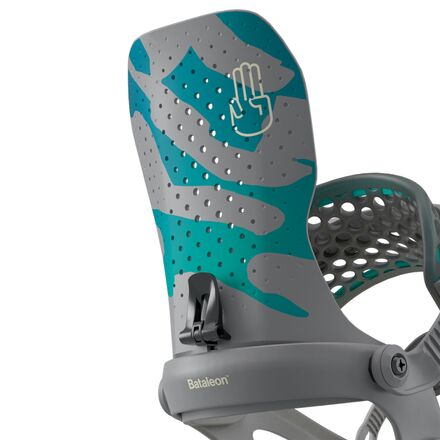 (���) �Х��쥪�� �����ȥ� �������å� ���Ρ��ܡ��� �Х���ǥ��� - Bataleon Astro AsymWrap Snowboard Binding - 2026 Gray Forest