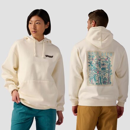 乐天商城 - (取寄) バックカントリー パロ アルト ポスター ブーディ Backcountry Palo Alto Poster Hoodie Vintage White