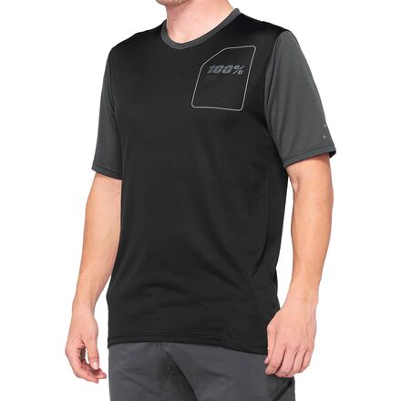 (取寄) 100 メンズ ライドキャンプ ショートスリーブ ジャージ - メンズ 100 men Ridecamp Short-Sleeve Jersey - Men 039 s Black/Charcoal