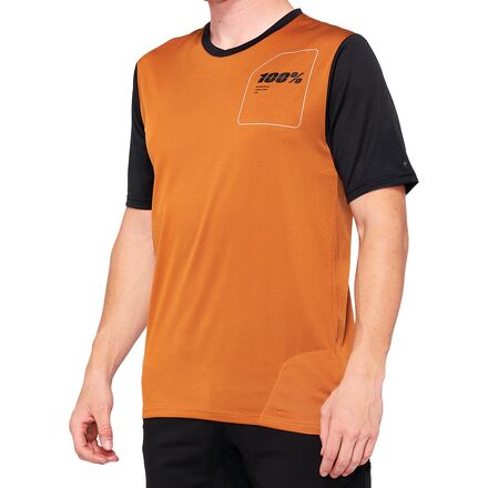 (取寄) 100 メンズ ライドキャンプ ショートスリーブ ジャージ - メンズ 100 men Ridecamp Short-Sleeve Jersey - Men 039 s Terracotta/Black