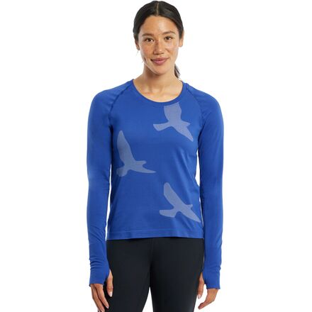 Sportswear - (取寄) レディース アルティチュード ロング-スローブ トップ - ウィメンズ Oiselle women Altitude Long-Sleeve Top - Women's Deep Blue