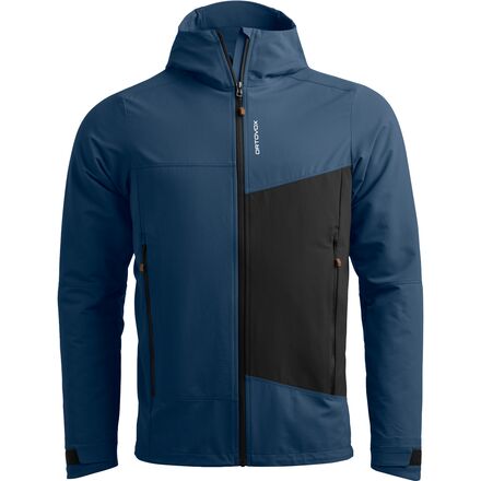 Jacket - (取寄) オルトボックス メンズ ソフトシェル ジャケット - メンズ Ortovox men Seceda Softshell Jacket - Men's Deep Ocean
