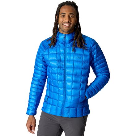 Jacket - (取寄) ラブ メンズ マイクロライト アルパイン ダウン ジャケット - メンズ Rab men Microlight Alpine Down Jacket - Men's Maya Blue