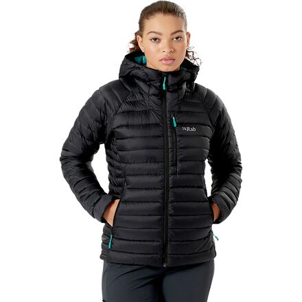 (取寄) ラブ レディース マイクロライト アルパイン ダウン ジャケット - ウィメンズ Rab women Microlight Alpine Down Jacket - Women's Black