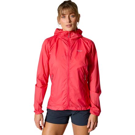 (取寄) ラブ レディース バイタル フーデット ウインドシェル - ウィメンズ Rab women Vital Hooded Windshell - Women's Hibiscus