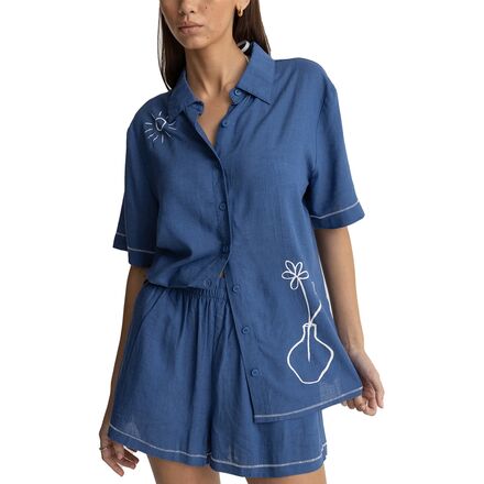 Rakuten - (取寄) リズム レディース ボビー シャツ - ウィメンズ Rhythm women Bobby Shirt - Women's Blue