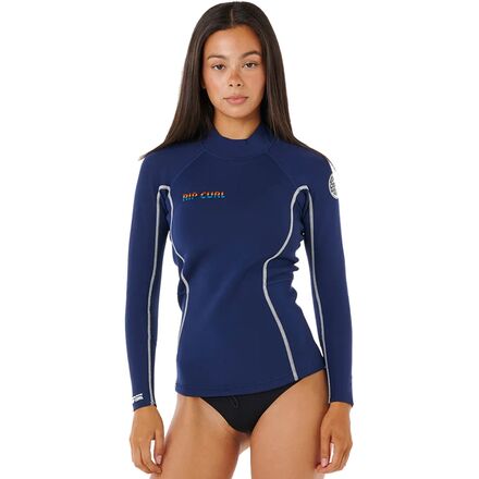 Wet Suits - (取寄) リップ カール レディース ステファニー ギルモア ドーン パトロール Ls 1.5 ジャケット - ウィメンズ Rip Curl women Stephanie Gilmore Dawn Patrol LS 1.5 Jacket - Women's Navy