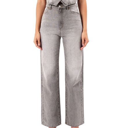 Rakuten - (取寄) ローラス レディース ハイジ ハイライズ ワイド-レッグ パンツ - ウィメンズ Rolla's women Heidi High-Rise Wide-Leg Pant - Women's Stone Grey