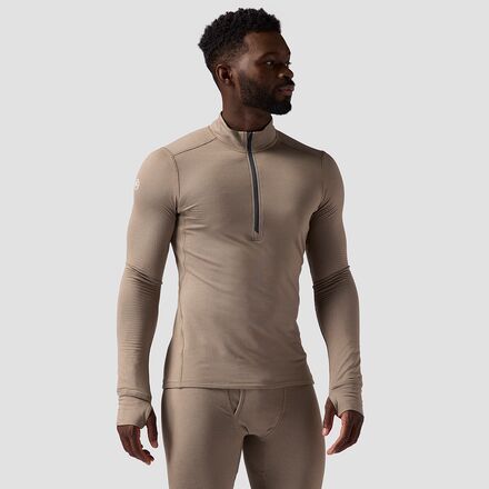 (取寄) バックカントリー メンズ パインズ ベースレイヤー— 1/4-ジップ トップ - メンズ Backcountry men Pines Microgrid Ultra-Lt Baselayer 1/4-Zip Top - Men's Fallen Rock