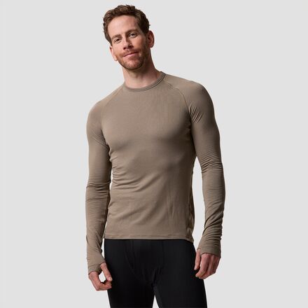 (取寄) バックカントリー メンズ パインズ ベースレイヤー— クルー トップ - メンズ Backcountry men Pines Microgrid Ultra-LT Baselayer Crew Top - Men's Fallen Rock