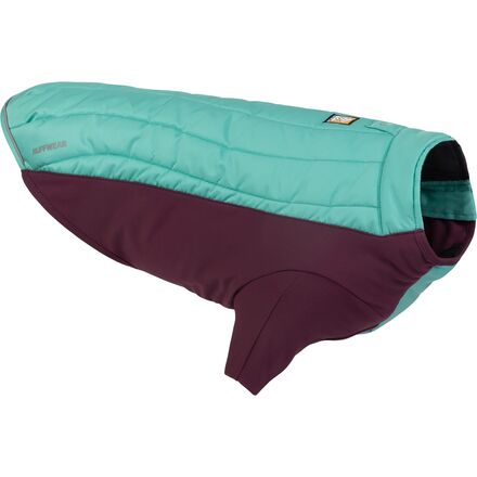 (取寄) ラフウェア パウダー ハウンド ハイブリット インサレーテッド ドッグ ジャケット Ruffwear Powder Hound Hybrid Insulated Dog Jacket Aurora Teal