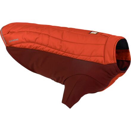 (取寄) ラフウェア パウダー ハウンド ハイブリット インサレーテッド ドッグ ジャケット Ruffwear Powder Hound Hybrid Insulated Dog Jacket Persimmon Orange