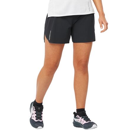 Pants - (取寄) サロモン レディース センス エアロ 5インチ ショート - ウィメンズ Salomon women Sense Aero 5in Short - Women's Deep Black