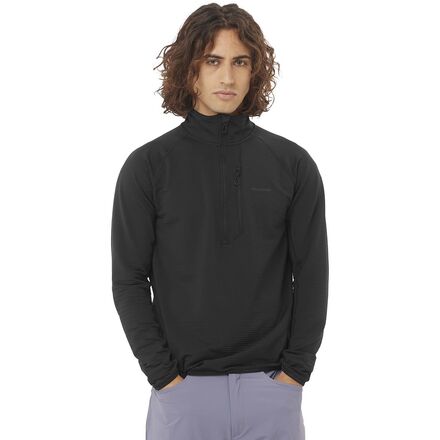 (取寄) サロモン メンズ スンシャル ライトウォーム 1/2-ジップ ジャケット - メンズ Salomon men Sntial Lightwarm 1/2-Zip Jacket - Men's Deep Black