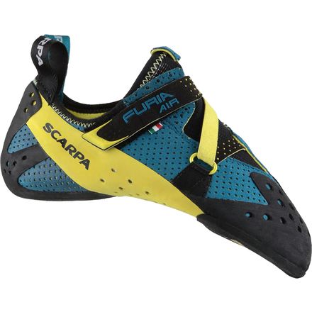 Scarpa - (取寄) スカルパ フリア エアー クライミング シューズ Scarpa Furia Air Climbing Shoe Baltic Blue/Yellow