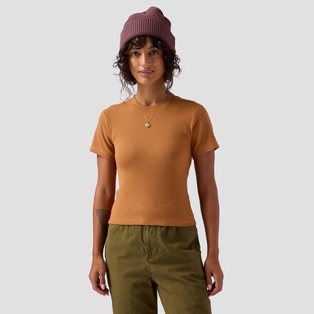 (取寄) ストイック レディース タイニー T-シャツ - ウィメンズ Stoic women Tiny T-Shirt - Women's Brown Sugar