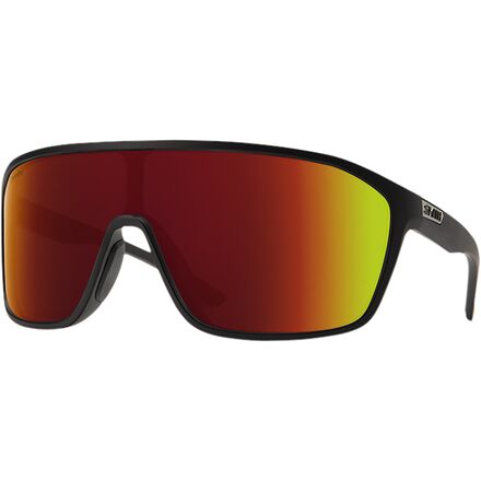 (取寄) スミス ブームタウン クロマポップ サングラス Smith Boomtown ChromaPop Sunglasses Matte Black/ChromaPop Red Mirror