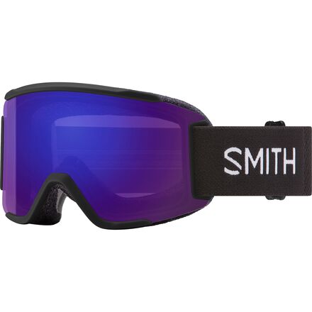 SMITH - (取寄) スミス スクアッド S ゴーグルズ Smith Squad S Goggles Black/ChromaPop Everyday Violet Mirror/Extra Lens-Clear