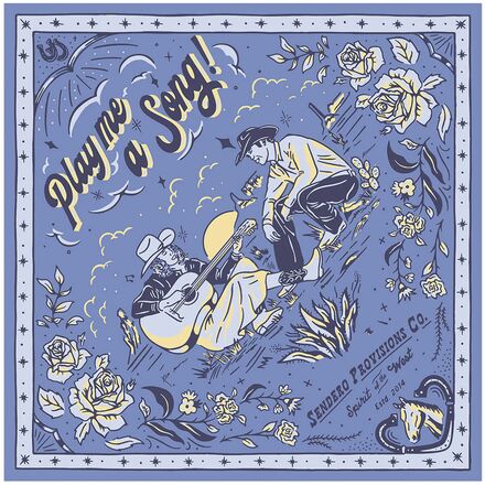 (取寄) プレイ ア ソング バンダナ Sendero Provisions Co. Play A Song Bandana Blue