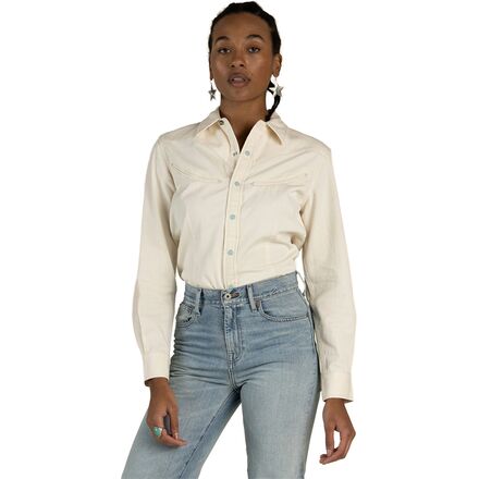 (取寄) レディース パール スナップ シャツ - ウィメンズ Sendero Provisions Co. women Yoakam Pearl Snap Shirt - Women's Ecru