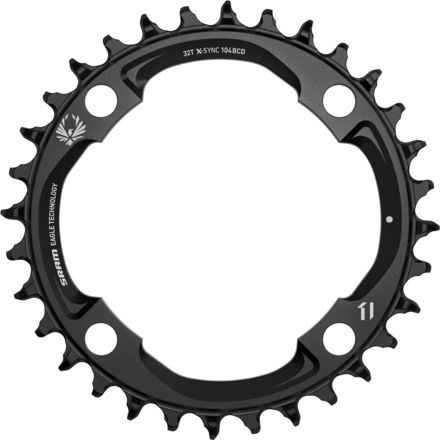 Rakuten - (取寄) スラム X-シンク 2 イーグル 12-スピード チェーンリング SRAM X-Sync 2 Eagle 12-Speed Chainring Black, 104 BCD
