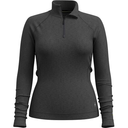 Outdoor Wear - (取寄) スマートウール レディース クラシック サーマル メリノ ベース レイヤー 1/4-ジップ トップ - ウィメンズ Smartwool women Classic Thermal Merino Base Layer 1/4-Zip Top - Women's Charcoal Heather