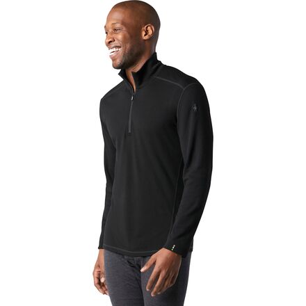 (取寄) スマートウール メンズ クラシック サーマル メリノ 1/4-ジップ ベース レイヤー - メンズ Smartwool men Classic Thermal Merino 1/4-Zip Base Layer - Men's Black