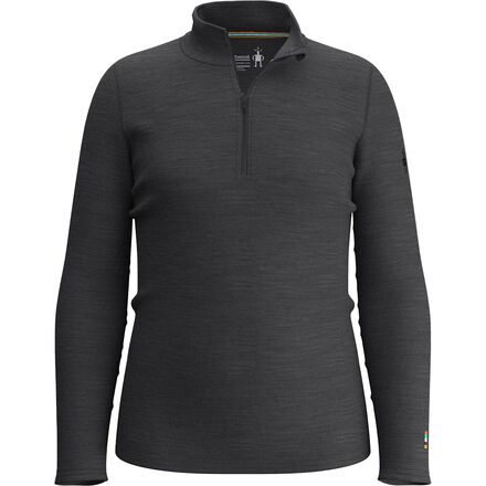 (取寄) スマートウール キッズ クラシック サーマル メリノ 1/4-ジップ ベースレイヤー— トップ - キッズ Smartwool kids Classic Thermal Merino 1/4-Zip Baselayer Top - Kids' Charcoal Heather