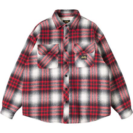 Jumper, Blouson - (取寄) メンズ キルテッド プレイド オーバーシャツ - メンズ Stan Ray men Quilted Plaid Overshirt - Men's Red Plaid