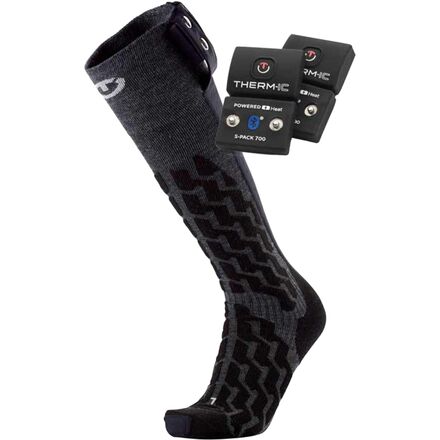 (取寄) サーミック フュージョン ユニ ソック セット Therm-ic Fusion Uni S-700B Sock Set Black
