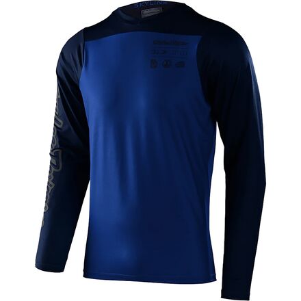 (取寄) トロイリーデザインズ メンズ スカイライン ロング-スローブ チル ジャージ - メンズ Troy Lee Designs men Skyline Long-Sleeve Chill Jersey - Men's True Blue