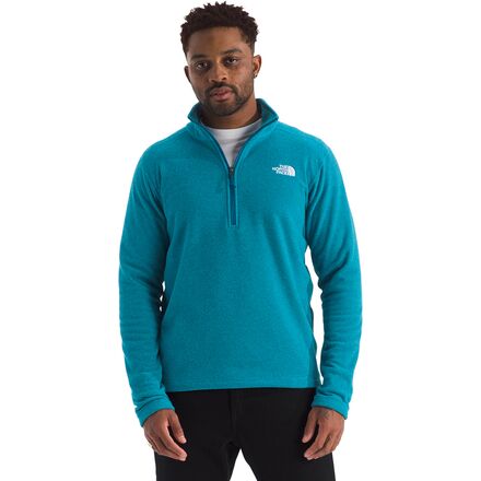 Rakuten - (取寄) ノースフェイス メンズ テクスチャー キャップ ロック 1/4-ジップ フリース ジャケット - メンズ The North Face men Textured Cap Rock 1/4-Zip Fleece Jacket - Men's Dusk Blue Heather