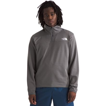 Rakuten - (取寄) ノースフェイス メンズ シーダー トレイル グリッド フリース 1/4-ジップ ジャケット - メンズ The North Face men Cedar Trail Grid Fleece 1/4-Zip Jacket - Men's Smoked Pearl