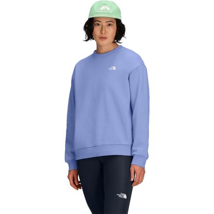 American Casual - (取寄) ノースフェイス レディース エボリューション エンブロイダー オーバーサイズ クルー スウェットシャツ - ウィメンズ The North Face women Evolution Embroidered Oversized Crew Sweatshirt - Women's Periwinkle Glow
