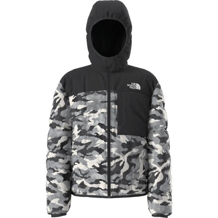 Coat - (取寄) ノースフェイス ボーイズ リバーシブル シャスタ プリント フル-ジップ フーデット ジャケット - ボーイズ The North Face boys Reversible Shasta Print Full-Zip Hooded Jacket - Boys' Smoked Pearl TNF Camo Small Print