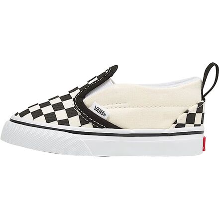 (取寄) バンズ トドラー スリッポン V シューズ - トッドラー Vans toddler Slip-On V Shoe - Toddlers' (Checkerboard) Black/Whitee