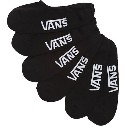 Socks - (取寄) バンズ メンズ クラシック ノー ショー ソック - 3-パック - メンズ Vans men Classic No Show Sock - 3-Pack - Men's Black