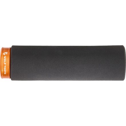 Grip - (取寄) ウルフトゥースコンポーネンツ ロック-オン ファット ポウ グリップ Wolf Tooth Components Lock-On Fat Paw Grip Black Grip w/ Orange Collar