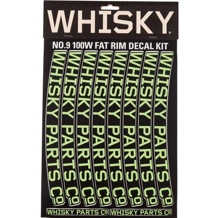 (取寄) 100W リム デカール キット - 2-パック Whisky Parts Co. 100W Rim Decal Kit - 2-Pack Lime Green