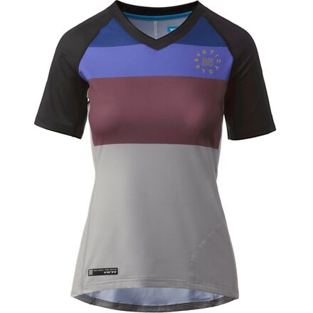 Rakuten - (取寄) イエティサイクルズ レディース エンデューロ ショートスリーブ ジャージ - ウィメンズ Yeti Cycles women Enduro Short-Sleeve Jersey - Women's Limestone Stripe