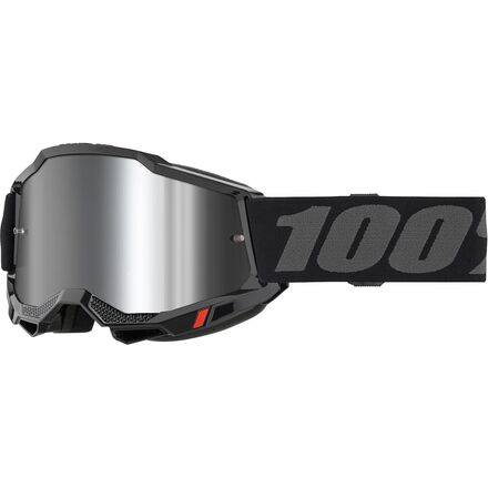 (取寄) 100% アキュリ 2 ゴーグルズ 100% ACCURI 2 Goggles Black/Mirror Silver Lens