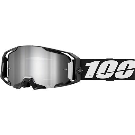 (取寄) 100% ゴーグル 100% Armatic Goggle Black/Mirror Silver Flash Lens