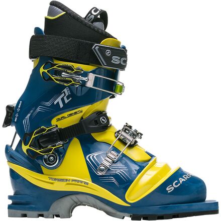(取寄) スカルパ T2 エコ テレマーク ブーツ - Scarpa T2 Eco Telemark Boot - 2026 True Blue/Acid Green