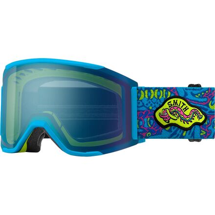 SMITH - (取寄) スミス スクアッド マグ ロウ ブリッジ フィット ゴーグルズ Smith Squad MAG Low Bridge Fit Goggles Killer Acid/ChrPop Evryday Blue/Storm Yellow
