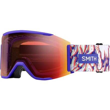 (取寄) スミス スクアッド マグ ロウ ブリッジ フィット ゴーグルズ Smith Squad MAG Low Bridge Fit Goggles UltraVio Peaking/ChrPop Pro Phtchrmc Rd/Strm Amb