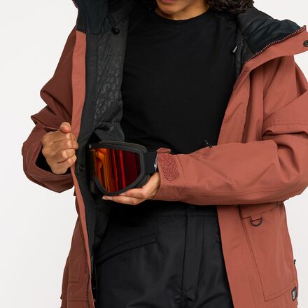 (���) �ܥ륳�� ��ǥ����� QC ���롼���� ���󥵥졼�ƥå� �ѡ����� - ������� Volcom women QC Cruiser Insulated Parka - Women's Henna