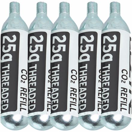 Other - (取寄) レザイン 25g ティヘッディド CO2 カートリッジ - 5-パック レフィル Lezyne 25G Threaded CO2 Cartridge - 5-Pack Refill Silver_W_B Sticker